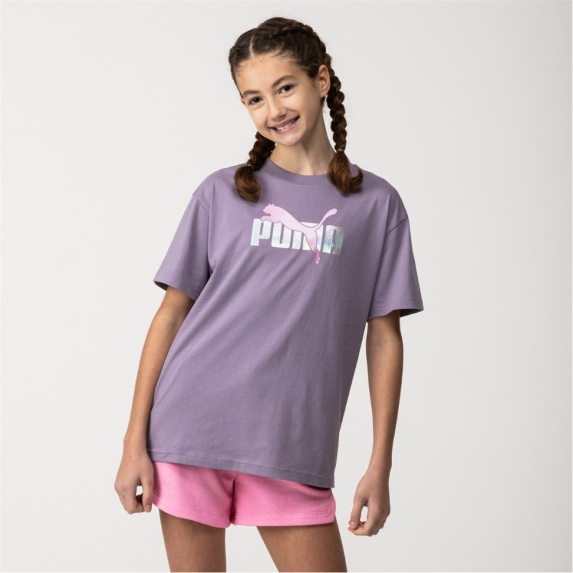 Puma Kids' Essentials Regular Fit T-Shirt Pale Plum
