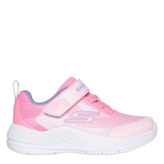 Skechers Kids' Gore And Strap Ombre Sparkle Mesh Microspec Runners Pink/Multi