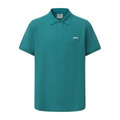 Slazenger Plain pánske polo tričko Teal
