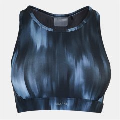 USA Pro Pro Core Racer Back Sports Bra Ladies Blurred Print