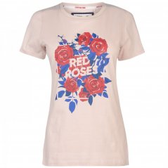 RFU Red Roses T Shirt Ladies velikost L