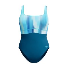 Speedo Womens Shaping ContourEclipse Printed 1 Pc Dark Teal