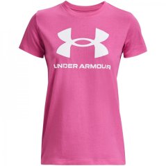 Under Armour UA Sportstyle Graphic Short Sleeve Pink/White