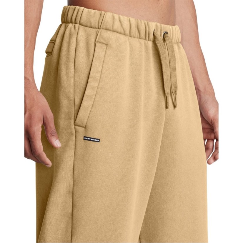 Under Armour Men's Icon Closed Hem Fleece Joggers Brown