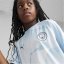 Puma Manchester City Pre-Match Short Sleeve Shirt 2023 2024 Juniors Blue/Silver