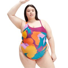 Speedo Women's One Piece Swimsuit Green/Orange