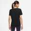Nike Dri-FIT Swoosh Women's Short-Sleeve Running Top Black/Grey