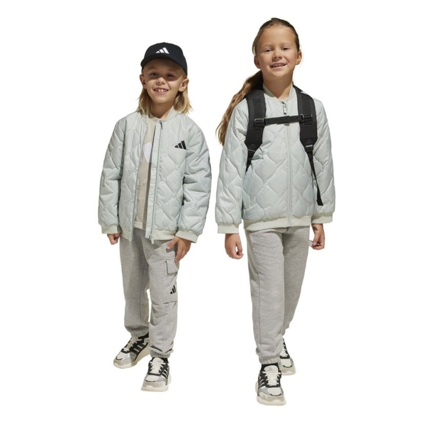 adidas Light Padded Jacket Infants Silver/Black