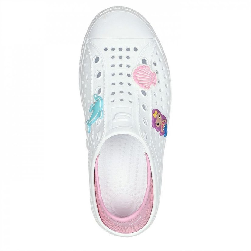 Skechers Guzman Steps - Seaside Sun Low-Top Trainers Girls White Eva