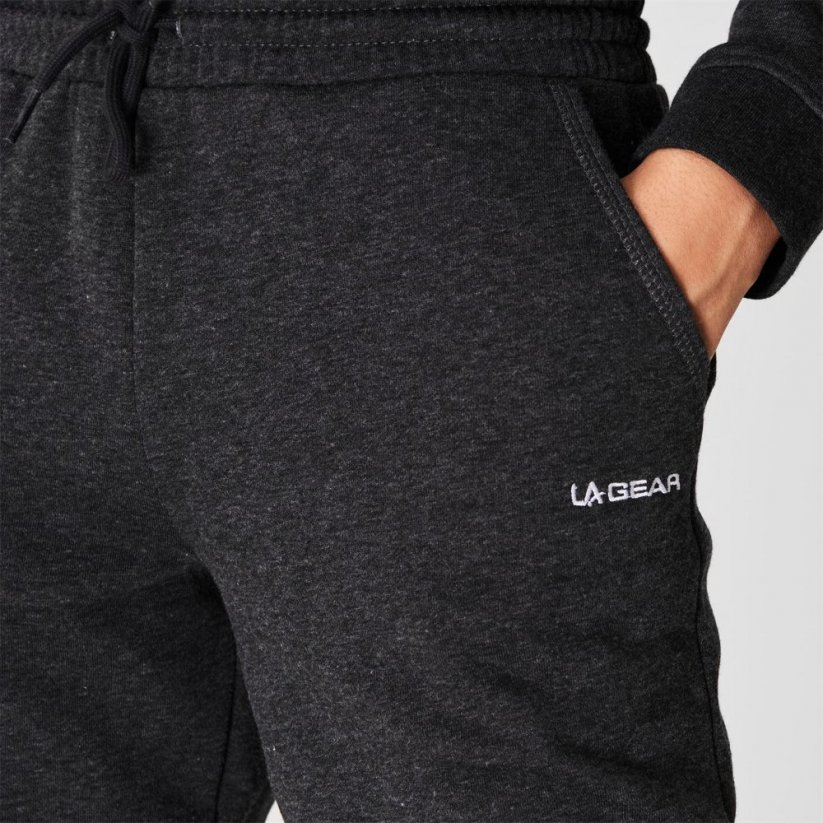 LA Gear Closed Hem Jogging Pants Ladies Charcoal Marl