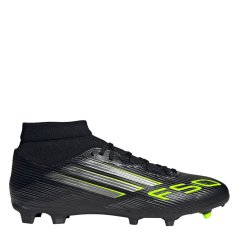 adidas F50 League Mens Firm Ground Football Boots Black/Lemon