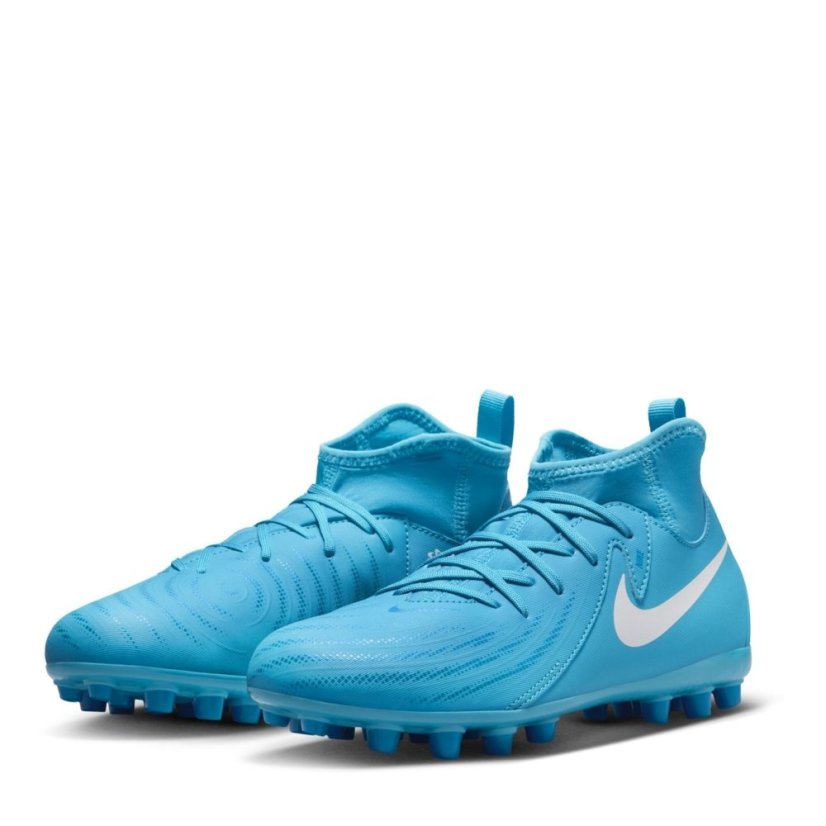 Nike Phantom Luna II Academy Juniors Artificial Ground Football Boots Blue/White