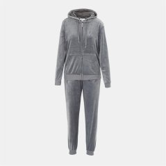 Miso Women Velour Tracksuit Grey