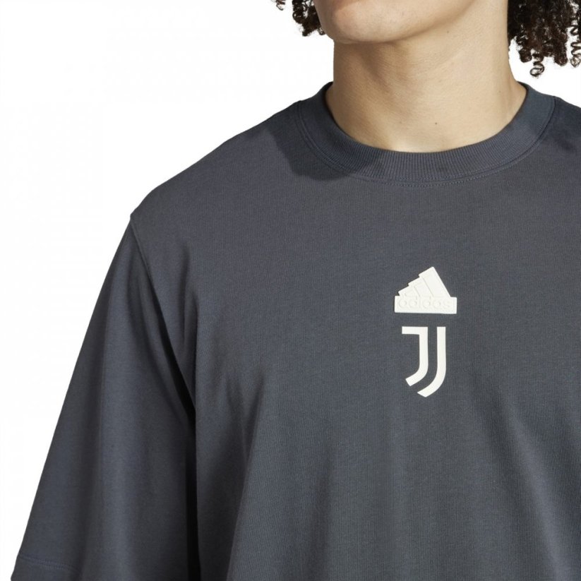 adidas Juventus Lifestyler T-shirt 2023 2024 Adults Carbon