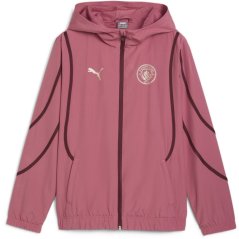 Puma Manchester City Pre Match Woven Jacket 2024 2025 Juniors Red