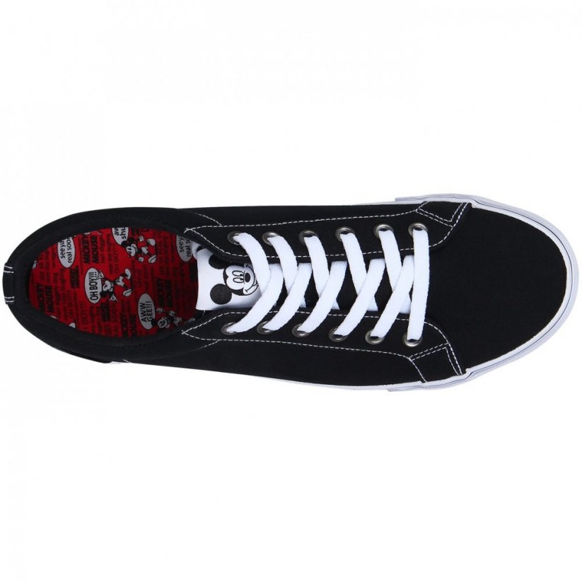 Character Canvas Mens Low Trainers Mickey