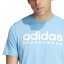 adidas Essentials Single Jersey Linear Embroidered Logo pánské tričko Burst Blue SPW