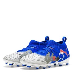 Puma FUTURE 8 MATCH Childrens Artificial Ground Football Boots White/Blue