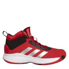 adidas Cross Em Up 5 K Wide Shoes Red/Slv/Blk