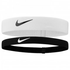 Nike Flex Headbands 2PK Black/White