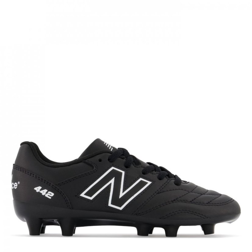 New Balance 442 Academy Firm Ground Football Boots Junior Black/White