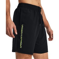 Under Armour Woven Wordmark Shorts Blk/HghVisYell