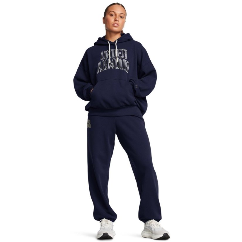 Under Armour Women's Icon Heavyweight Oversized Hoodie Blue