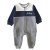 Firetrap boy cut & sew quilted Dungaree with zipper & pockets Grey/Blue