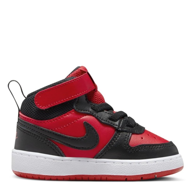 Nike Court Borough Mid 2 Baby/Toddler Shoe Red/Black