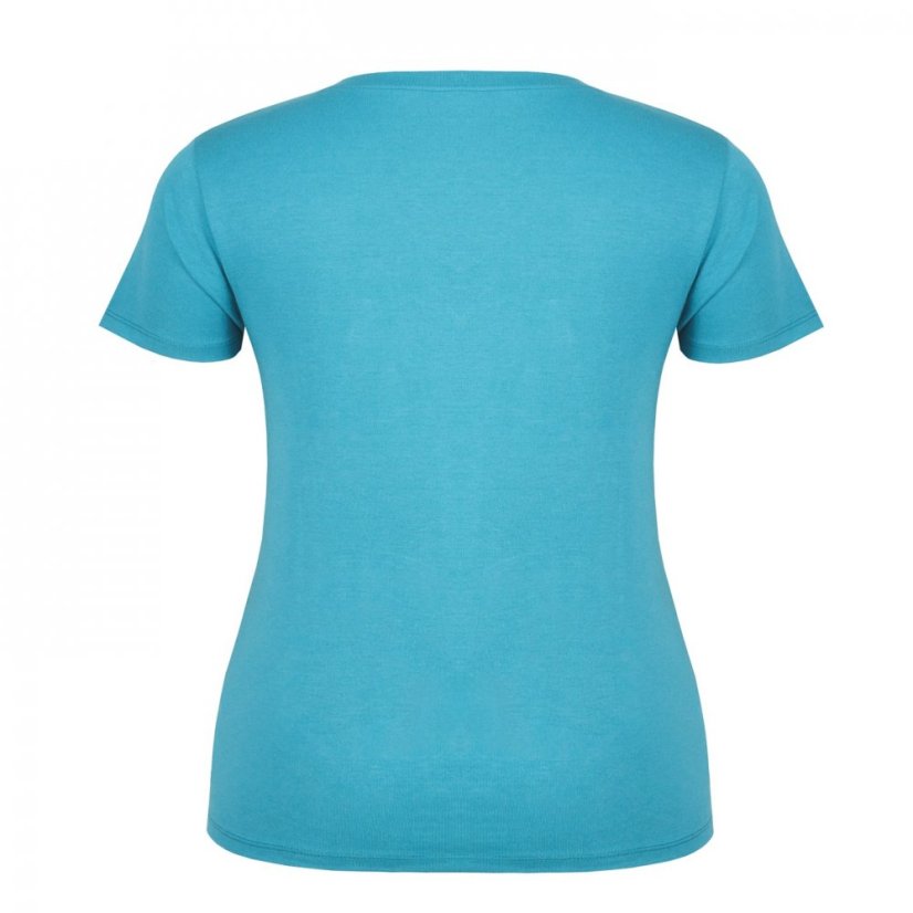 Slazenger V Neck T Shirt Ladies Teal