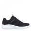 Skechers Mesh Lace Up Sneaker W Air-Cooled Low-Top Trainers Mens Black/White