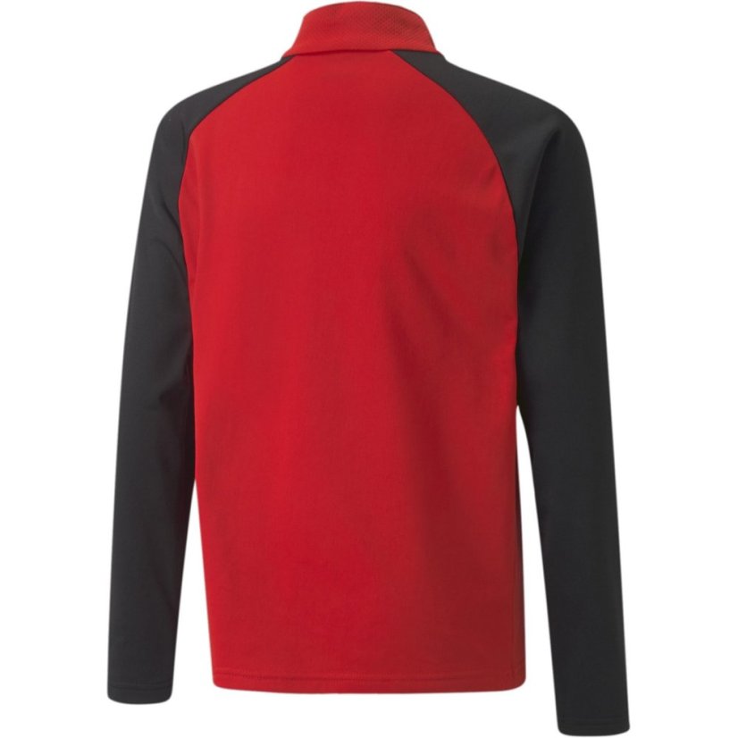 Puma (4) Teamliga 1/4 Zip Top Juniors Red