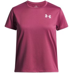 Under Armour Kids' Tech Short-Sleeve Performance Gym Top Fuchsia Dusk