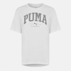 Puma Women's Squad Relaxed Regular Fit T-Shirt Puma White