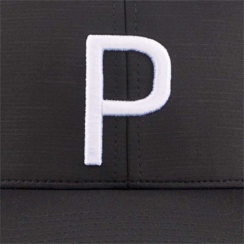 Puma Logo Cap Black White