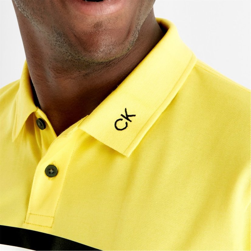 Calvin Klein Golf G Parker Polo Sn33 Acid Yellow