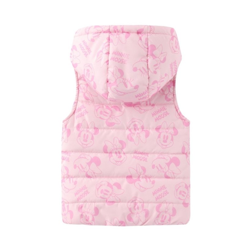 Character Unisex Kids Disney Hooded Long Sleeve Gilet Set Minnie Mouse