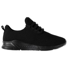 Fabric Santo Childrens Trainers Black/Black