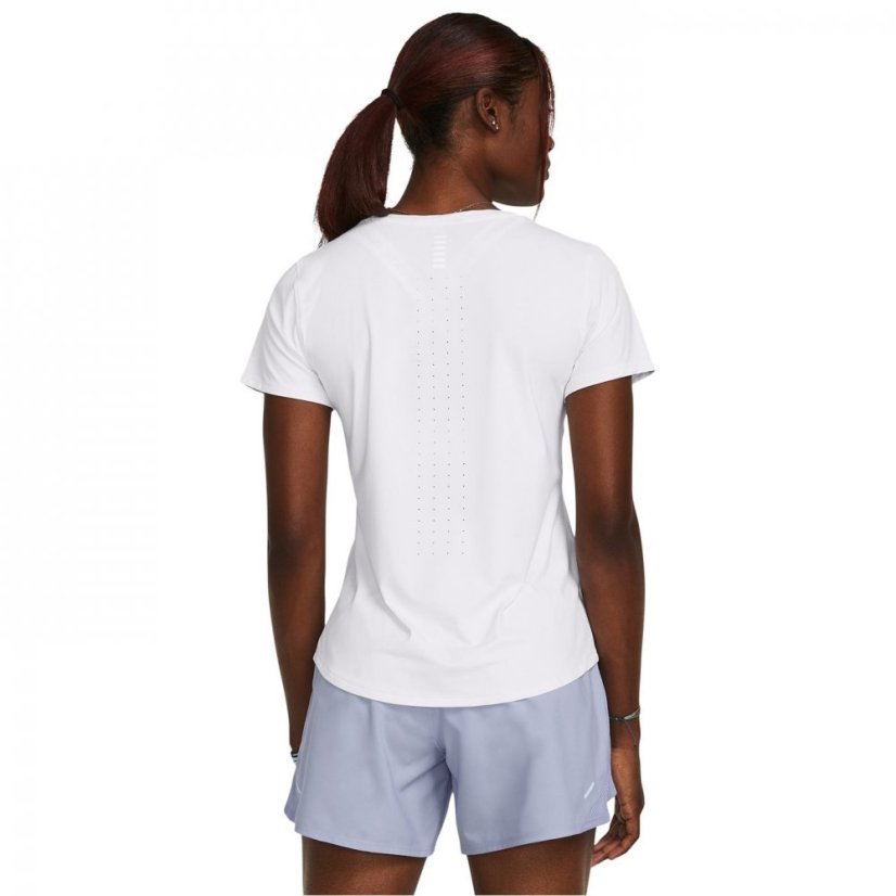 Under Armour Women's Launch Elite Long-Sleeve Performance Gym Top White/Reflectiv