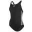 adidas SH3.RO Classic 3-Stripes Swimsuit Womens Black/White