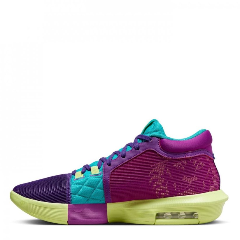 Nike LeBron Witness VIII basketbalová obuv Purple/Cactus