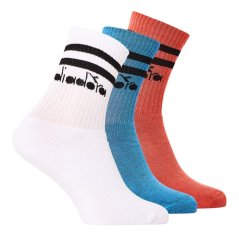 Diadora Paura Crew Socks Wht/Blu/Red