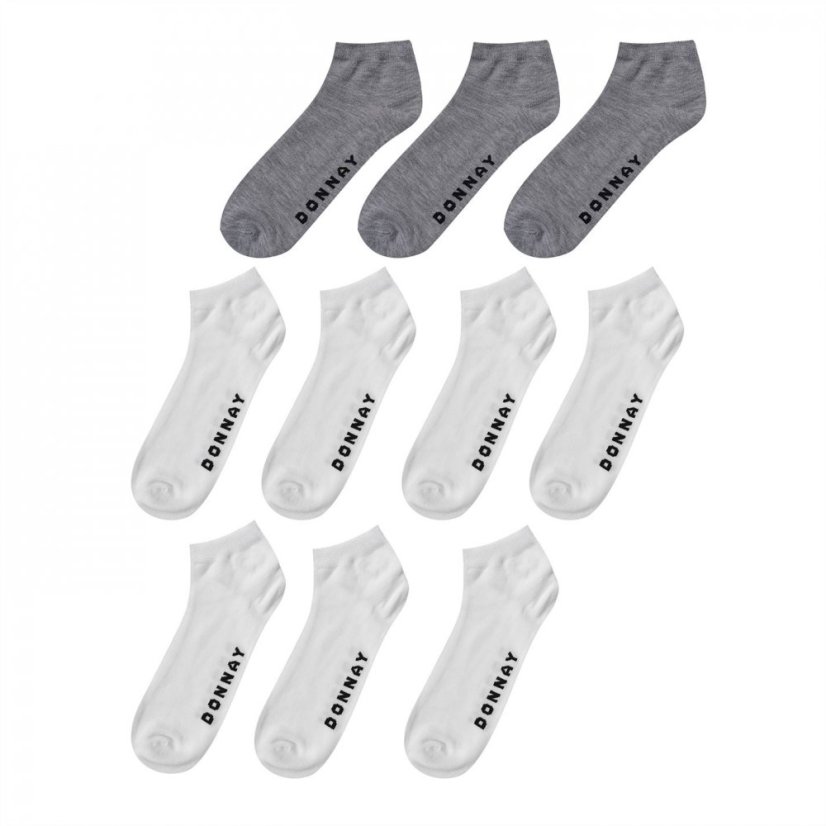 Donnay 10 Pack Trainer Socks Children White