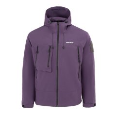 Firetrap Men's Windproof Hooded Long Sleeve Windbreaker Purple