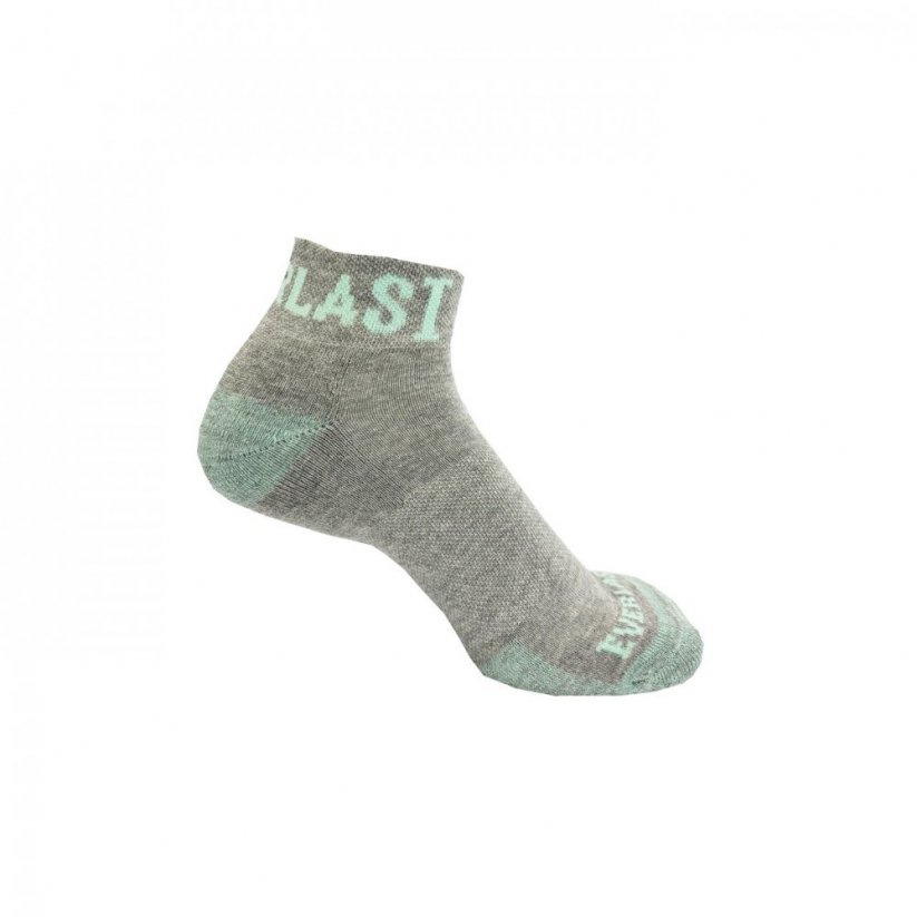 Everlast Qtr 6pk Socks Ladies Grey