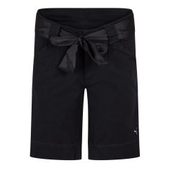 Puma Tie Belt Bermuda Shorts Womens Black