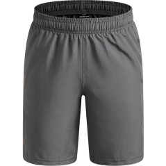 Under Armour UA Tech™ Woven Wordmark Shorts Boys' Grey/Orange