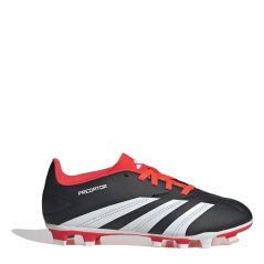 adidas Predator 24 Club Children's Flexible Ground Football Boots Black/White/Red