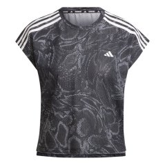 adidas Women's All Over Print Regular Fit T-Shirt Black