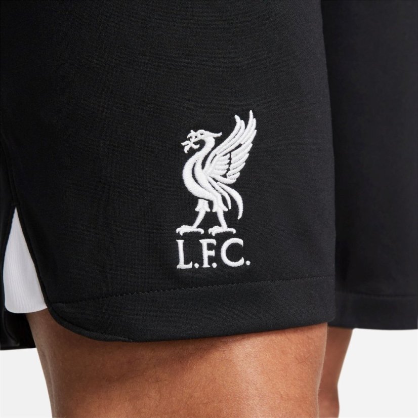 Nike Liverpool FC Stadium 2023 2024 Away Shorts Adults Black/White